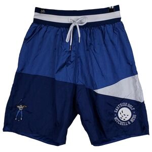Eastside Golf Mitchell & Ness Small Shorts Embroidery Logo Blue White NWT